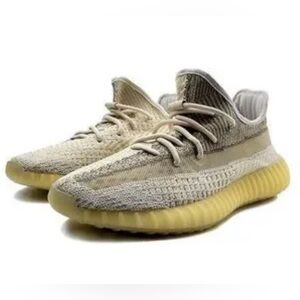 Adidas Yeezy 350 v2 Natural Athletic Activewear Sport Lace Up Sneakers Girl 5.5